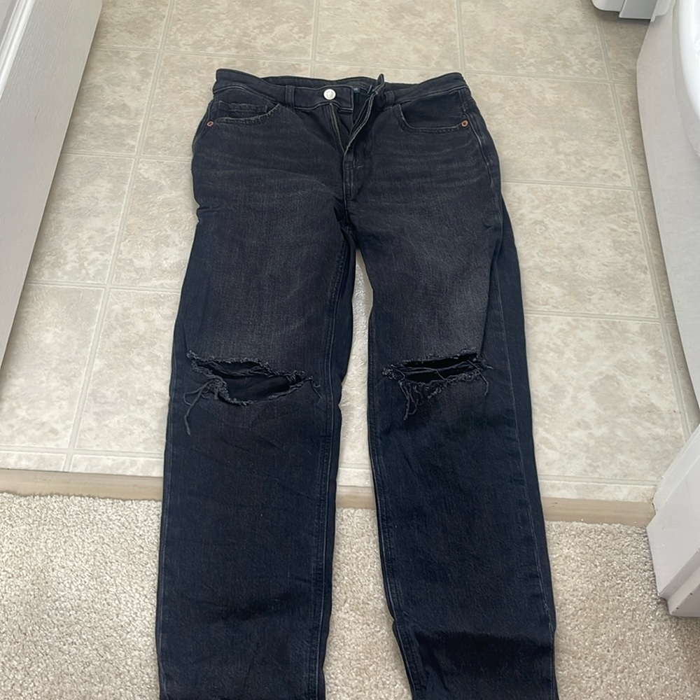 American eagle strigid mom jeans 4 short